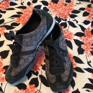 Coach Kelson Black Sneakers Sz 10